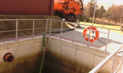 czyszczenie separatorow widok z góry