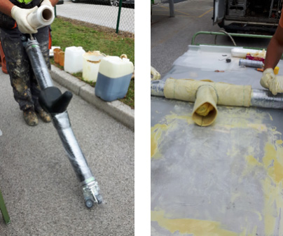 Bezwykopowa naprawa przyłączy kanalizacyjnych metodą kapelusza