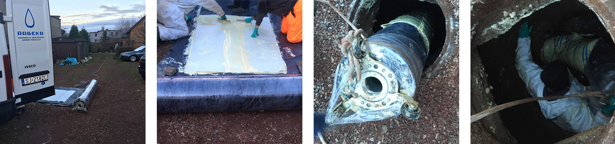 bezwykopowe naprawa punktowa kanalizacji packer